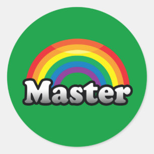 STICKER ROND FIERTE MAÎTRESSE
