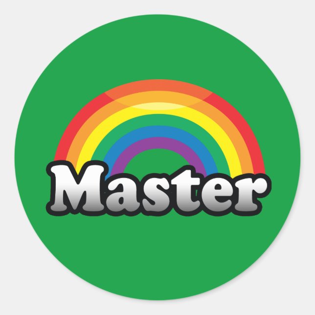 STICKER ROND FIERTE MAÎTRESSE (Devant)