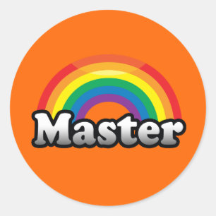STICKER ROND FIERTE MAÎTRESSE