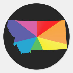 Sticker Rond fierté montana.
