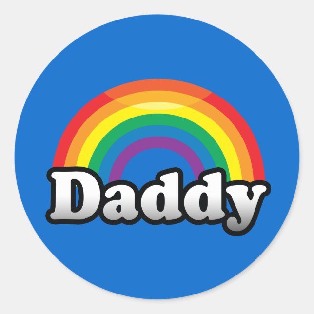 STICKER ROND FIERTE PAPA (Devant)