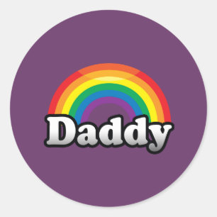 STICKER ROND FIERTE PAPA
