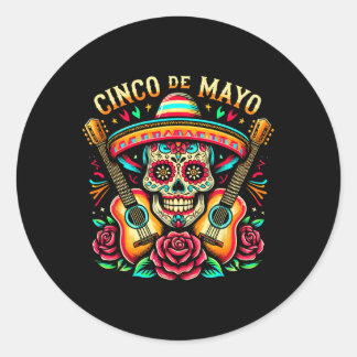 Sticker Rond Fiesta 5 De Mayo Cinco De Mayo Mem W