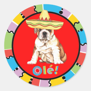 Sticker Rond Fiesta Bulldog