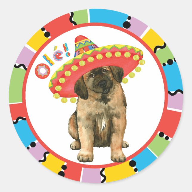 Sticker Rond Fiesta Leonberger (Devant)