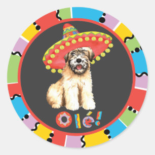 Sticker Rond Fiesta Wheaten