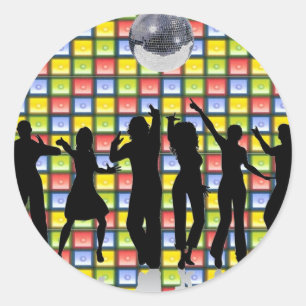 Sticker Rond Fièvre de danse