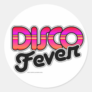 Sticker Rond Fièvre de disco