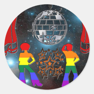 Sticker Rond Fièvre Disco