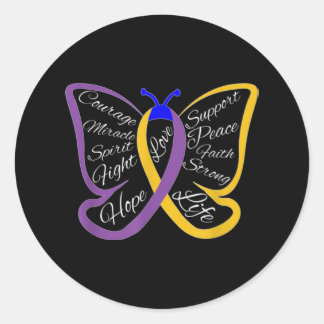 Sticker Rond Fight Bladder Cancer
