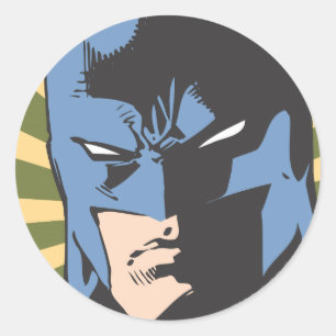 Sticker Rond Fight Crime - Keep Peace - Batman