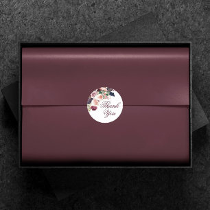 Sticker Rond Figues florissantes   Moody Rustic Fruit Merci Fav