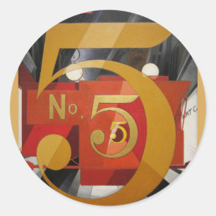 Sticker Rond Figure de Cudern Art moderne