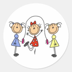 Sticker Rond Figure de la tige de saut