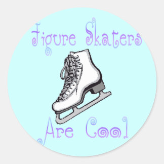 Sticker Rond Figure Les Patineurs Sont Cool
