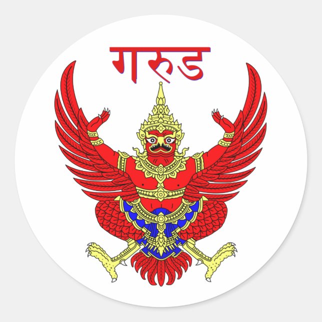 Sticker Rond Figure mythique de Tahi (Devant)