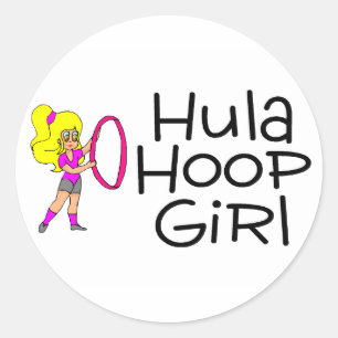 Sticker Rond Fille 2 de cercle de danse polynésienne