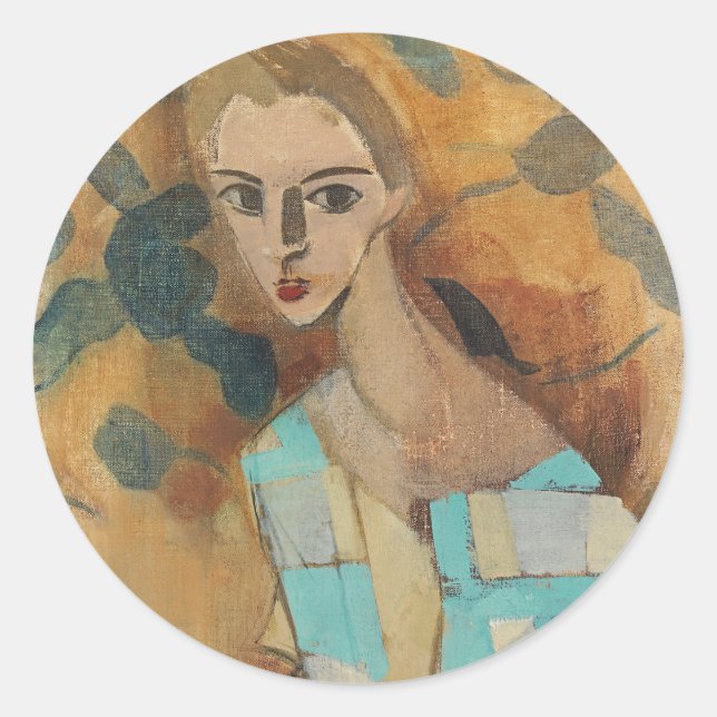 Sticker Rond Fille de Eydtkuhne, H.Schjerfbeck (Devant)
