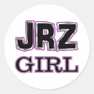 Sticker Rond Fille de JRZ