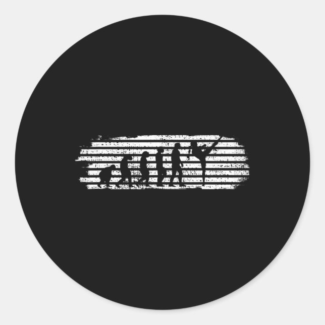 Sticker Rond Fille de kickboxing Évolution de kickboxeur drôle  (Devant)