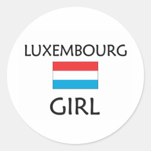 STICKER ROND FILLE LUXEMBOURG