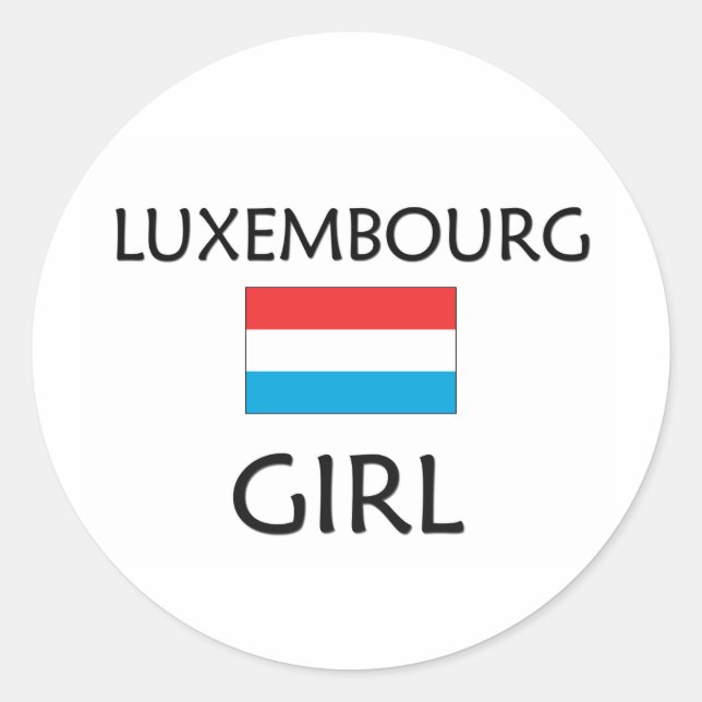 STICKER ROND FILLE LUXEMBOURG (Devant)
