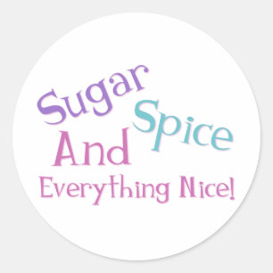 Sticker Rond Fille qui dit