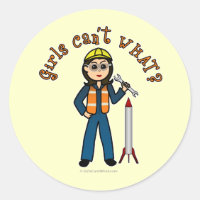 Fille scientifique de fusées légères