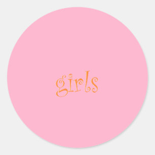 Sticker Rond filles