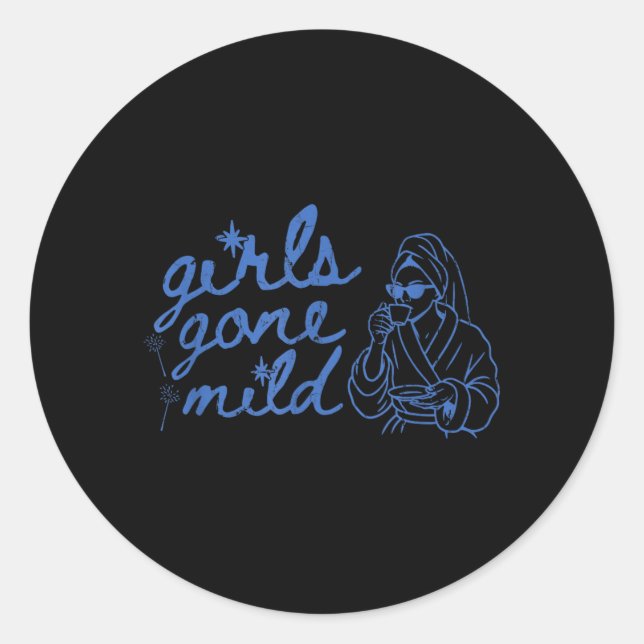 Sticker Rond Filles Devenues Douces Funny Bachelorette Spa Bach (Devant)