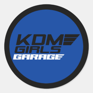 Sticker Rond FILLES KDM [Bleu]