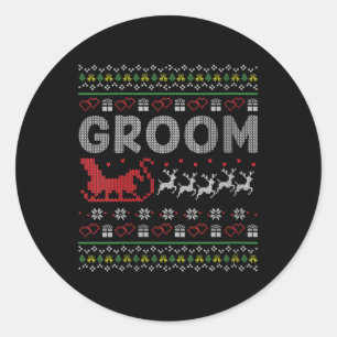 Sticker Rond Filles mariée mariée Noël Noël Noël Noël Vilain Ma