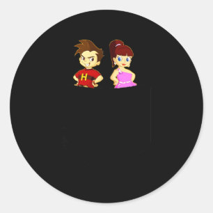 Sticker Rond Films Bollywood Desi Hum Tum pour la Saint-Valenti