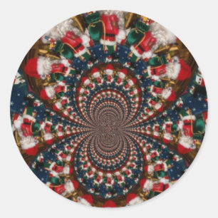 Sticker Rond Fils de vacances : Ensemble de papeterie d'art de 