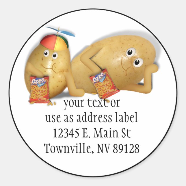 Sticker Rond Fils et père (Devant)