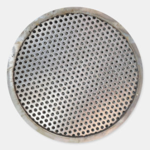 Sticker Rond Filtre à graisse métallique