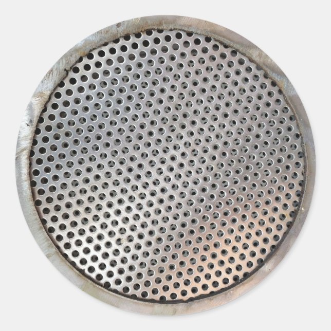 Sticker Rond Filtre à graisse métallique (Devant)