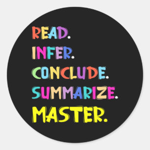 Sticker Rond Fin de l'infer Résumer le jour d'essai Master Teac
