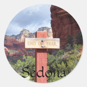 Sticker Rond Fin de piste de Sedona