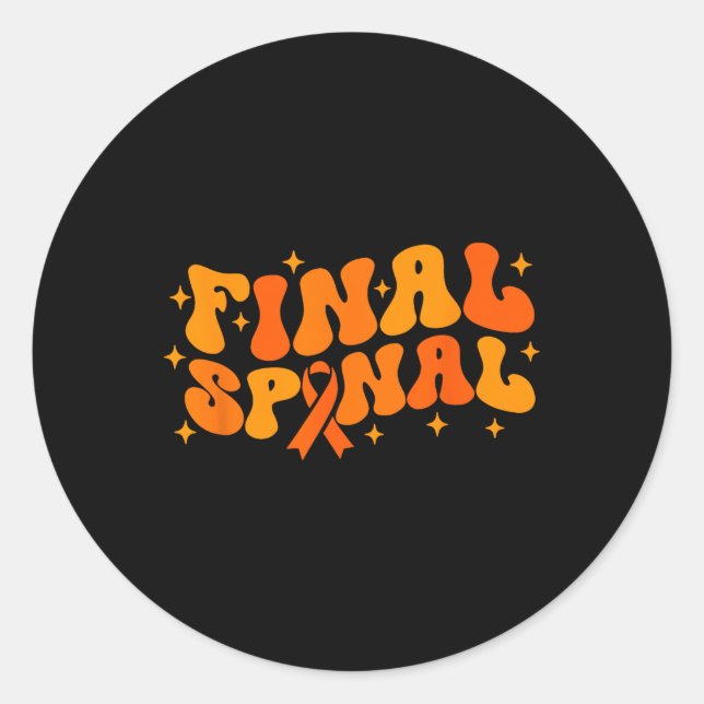 Sticker Rond Fin Finale Du Traitement Application De Sensibilis (Devant)