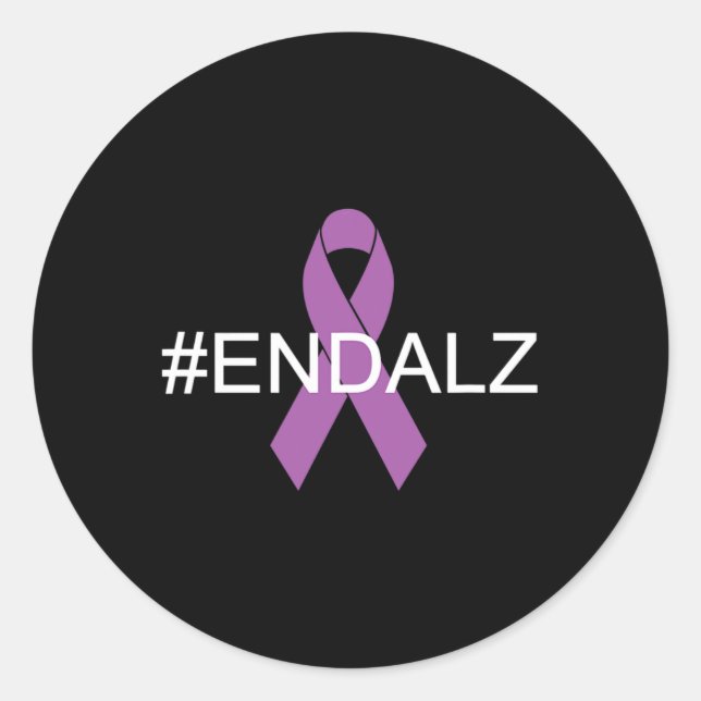 Sticker Rond Fin Heimer #endheimer Heimerheimer Sensibilisation (Devant)