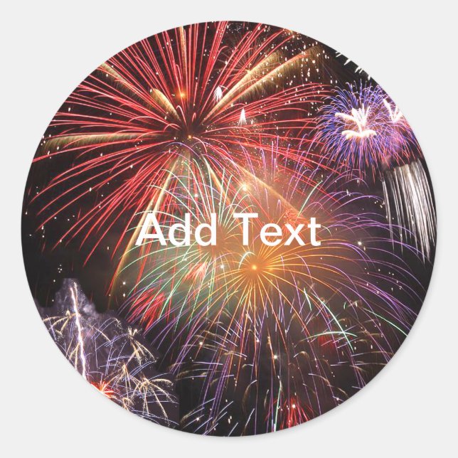 Sticker Rond Finale Fireworks (Devant)