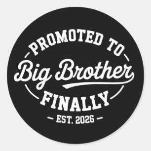 Sticker Rond Finalement promu dans Big Brother 2026 Bébé Annonc