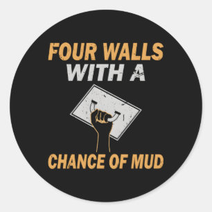 Sticker Rond Finisseur Drywall Rénovation de la maison