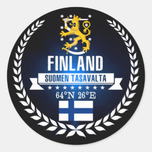 Sticker Rond Finlande