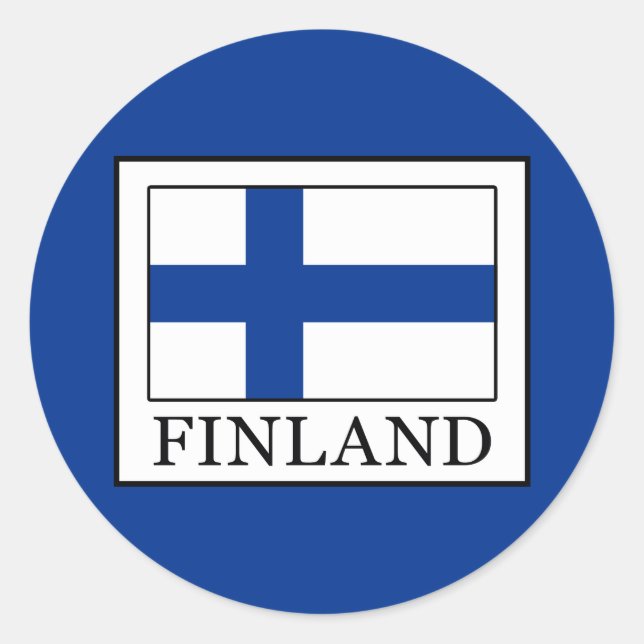 Sticker Rond Finlande (Devant)