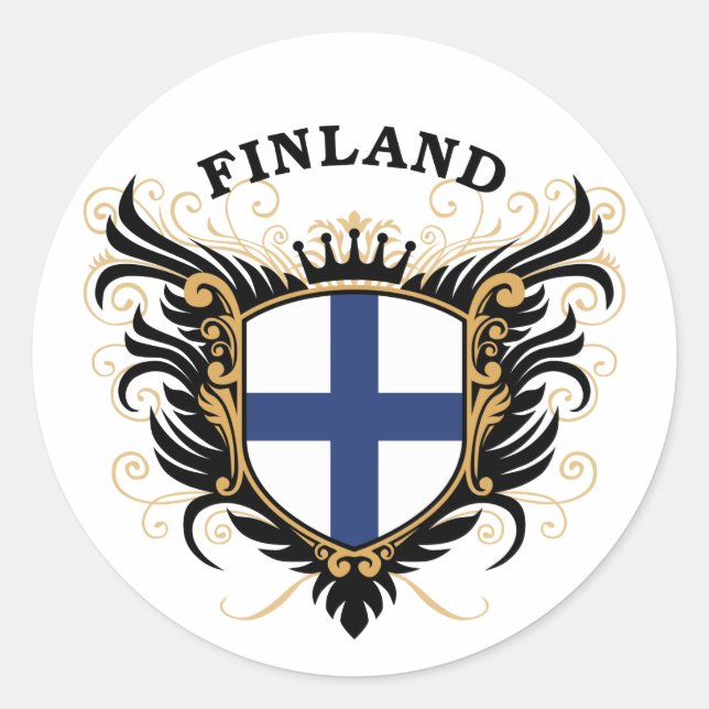 Sticker Rond Finlande (Devant)