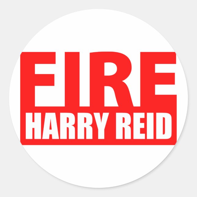 Sticker Rond Fire Harry Reid (Devant)