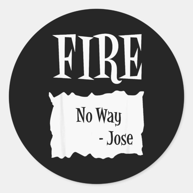 Sticker Rond Fire - Hot Packet Halloween Taco Costume  (Devant)