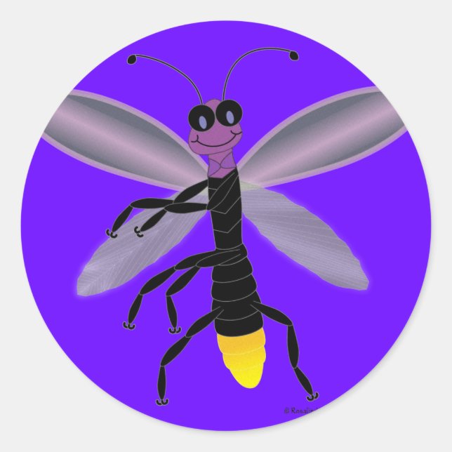 Sticker Rond Firefly dansante (Devant)